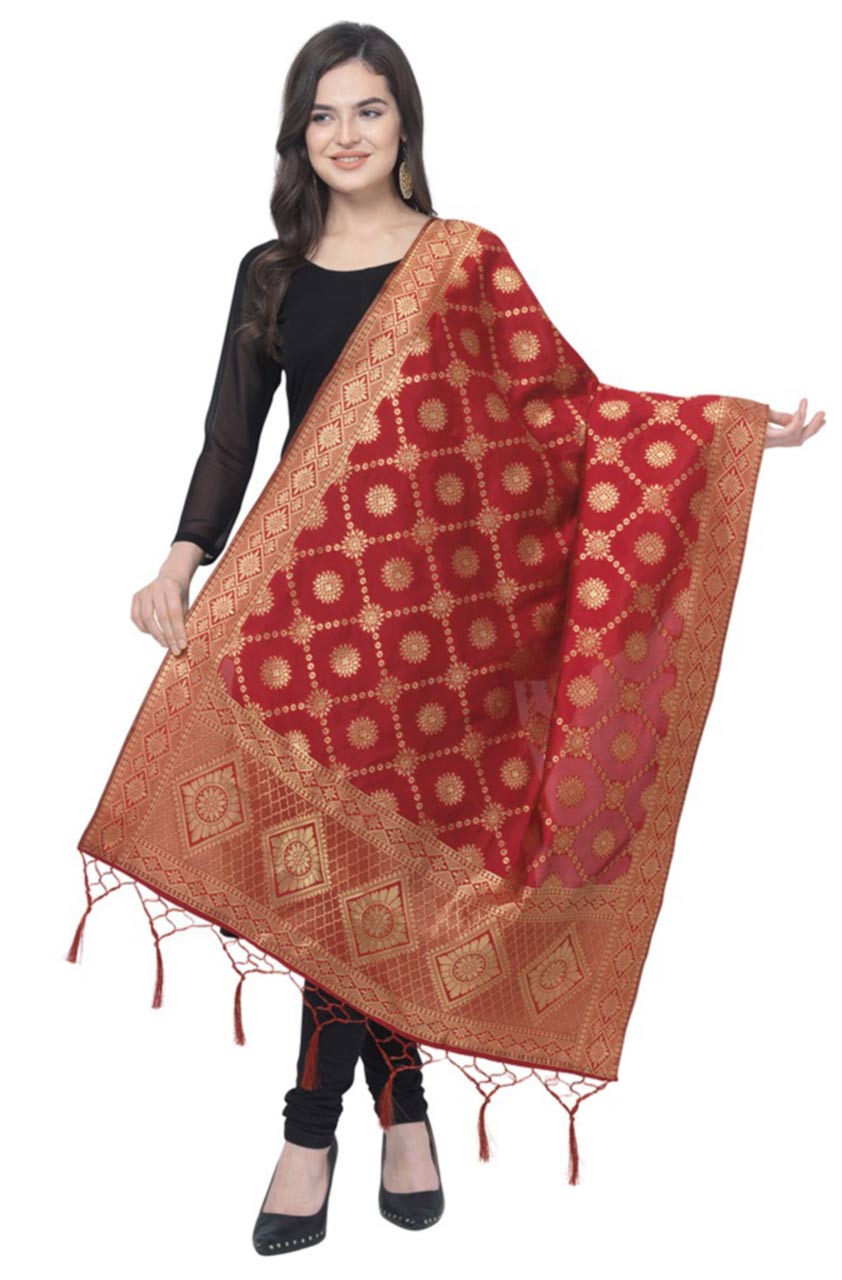 Silk Jacquard Dupatta Manufacturer Silk Jacquard Dupatta Manufacturer